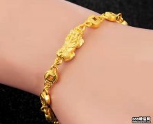 黄金貔貅手链的佩戴方法及作用(含图片)